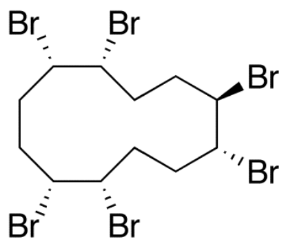 图片 β-六溴环十二烷，(1R,2S,5R,6R,9R,10S)-rel-1,2,5,6,9,10-Hexabromocyclododecane [β-HBCD]