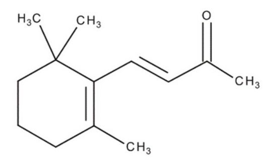 图片 β-紫罗酮，β-Ionone；for synthesis, ≥95.0% (GC)