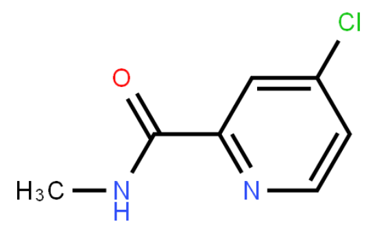 图片 N-甲基-4-氯-2-吡啶甲酰胺，4-Chloro-N-methylpicolinamide；99%