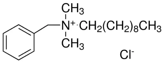 图片 N-葵基-N,N-二甲基苄基氯化铵，Benzyldimethyldecylammonium chloride；≥97.0% (AT)