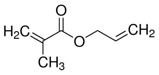 图片 甲基丙烯酸烯丙酯，Allyl methacrylate [AMA]；contains 50-185 ppm MEHQ as inhibitor, 98%
