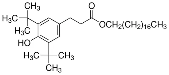 图片 3-(3,5-二叔丁基-4-羟基苯基)丙酸正十八烷醇酯 [抗氧剂1076]，Octadecyl 3-(3,5-di-tert-butyl-4-hydroxyphenyl)propionate；99%