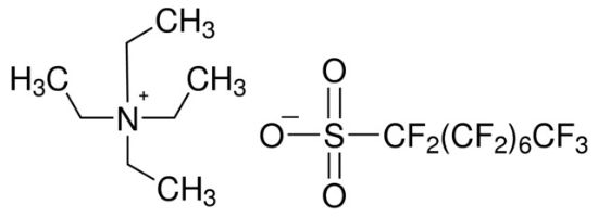 图片 十七氟辛烷磺酸四乙基铵盐，Heptadecafluorooctanesulfonic acid tetraethylammonium salt；98%
