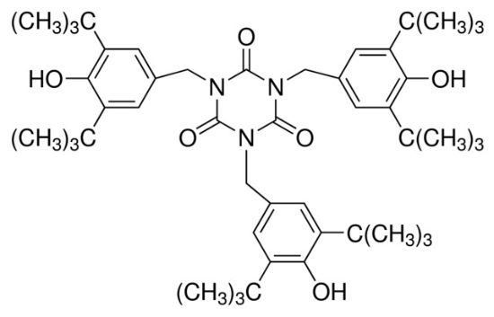 图片 三(3,5-二叔丁基-4-羟苄基)异氰脲酸酯，Tris(3,5-di-tert-butyl-4-hydroxybenzyl) isocyanurate