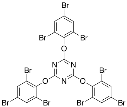图片 三(三溴苯氧基)三嗪，2,4,6-Tris-(2,4,6-Tribromophenoxy)-1,3,5-Triazine