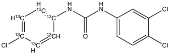 图片 三氯卡班-13C6，3,​4,​4'-​Trichlorocarbanilide-13C6 (Triclocarban-13C6, TCC-13C6)