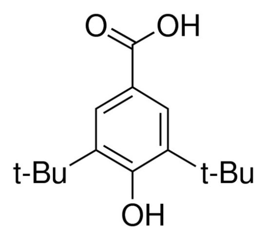 图片 3,5-二叔丁基-4-羟基苯甲酸，3,5-Di-tert-butyl-4-hydroxybenzoic acid；98%