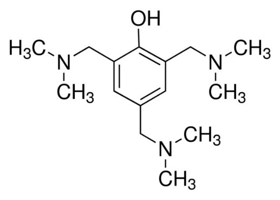 图片 2,4,6-三(二甲氨基甲基)苯酚，2,4,6-Tris(dimethylaminomethyl)phenol [DMP-30]；≥95% (NT)