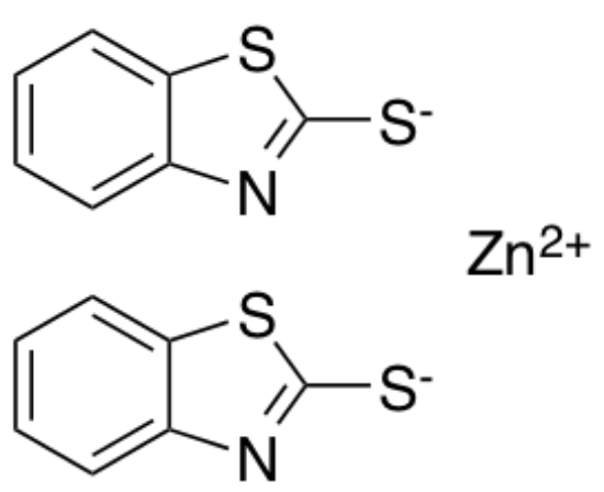 图片 2-巯基苯并噻唑锌盐，Zinc 2-Mercaptobenzothiazole；≥98.0%