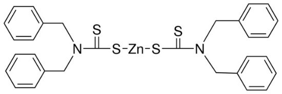 图片 二苄基二硫代氨基甲酸锌(II)，Zinc(II) Dibenzyldithiocarbamate；99.0%(T)