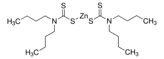 图片 二丁基二硫代氨基甲酸锌(II)，Zinc(II) dibutyldithiocarbamate；≥99.0%(T)
