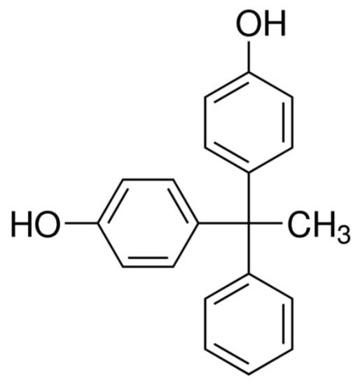 图片 4,4′-(1-苯乙基)双酚 [双酚AP]，4,4′-(1-Phenylethylidene)bisphenol [BPAP, BPA]；99%