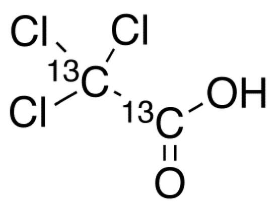 图片 2,2,2-三氯乙酸-13C2，2,2,2-Trichloro-acetic Acid-13C2 (Contain 3.5% unlabeled)