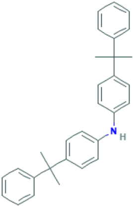 图片 4,4'-双(α,α-二甲基苄基)二苯胺 [抗氧剂KY-405]，4,4'-Bis(alpha,alpha-dimethylbenzyl)diphenylamine；≥98.0%(GC)