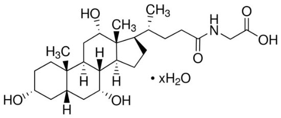 图片 甘胆酸水合物 [甘氨胆酸]，Glycocholic acid hydrate；synthetic, ≥97% (HPLC)