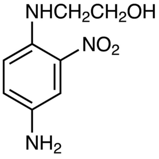图片 2-(4-氨基-2-硝基苯氨基)乙醇，2-(4-Amino-2-nitroanilino)ethanol；≥98.0%(HPLC)