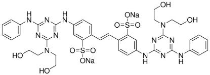 图片 荧光增白剂28二钠盐溶液，Fluorescent Brightener 28 disodium salt solution；used as a stain and brightening agent