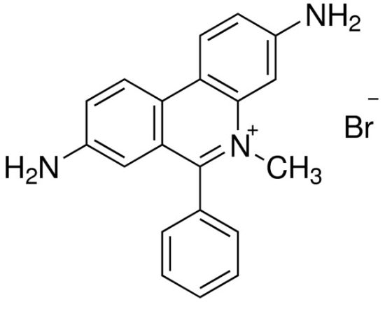 图片 溴甲菲啶 [溴化二亚胺]，Dimidium bromide [Trypadine]；BioReagent, suitable for fluorescence, ~95% (AT)