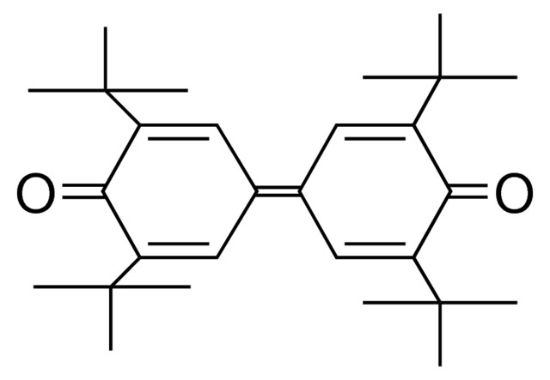 图片 3,3',5,5'-四叔丁基-4,4'-联苯醌，3,3',5,5'-Tetra-tert-butyl-[1,1'-bi(cyclohexylidene)]-2,2',5,5'-tetraene-4,4'-dione；≥99.0%(HPLC)