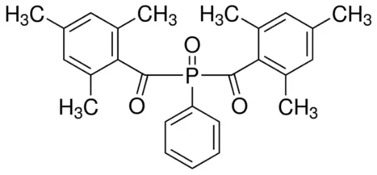 图片 苯基双(2,4,6-三甲基苯甲酰)氧化膦，Phenylbis(2,4,6-trimethylbenzoyl)phosphine oxide [BAPOs]；97%, powder