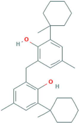 图片 2,2'-亚甲基双[6-(1-甲基环己基)-对甲酚]，2,2'-Methylenebis[6-(1-methylcyclohexyl)-p-cresol]；≥97%