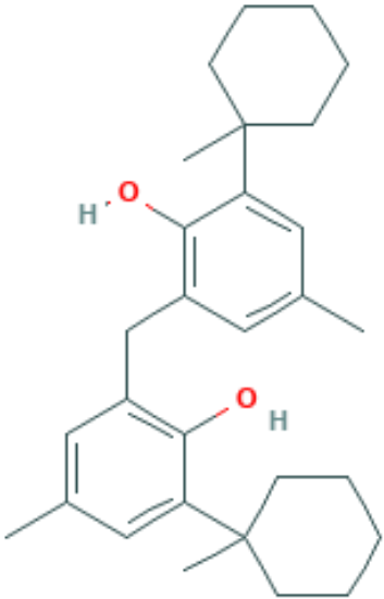 图片 2,2'-亚甲基双[6-(1-甲基环己基)-对甲酚]，2,2'-Methylenebis[6-(1-methylcyclohexyl)-p-cresol]；≥97%
