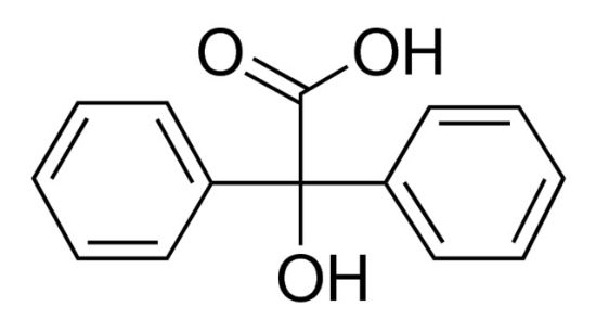 图片 二苯基羟基乙酸 [二苯乙醇酸]，Benzilic acid；≥99%
