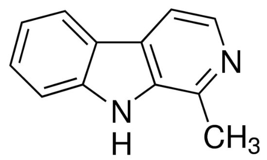 图片 1-甲基-9H-吡啶并[3,4-b]吲哚 [哈尔满碱]，1-Methyl-9H-pyrido[3,4-b]indole [Harmane]；98%