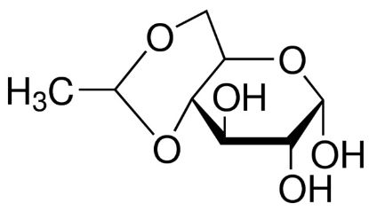 图片 4,6-O-亚乙基-α-D-葡萄糖，4,6-O-Ethylidene-α-D-glucose