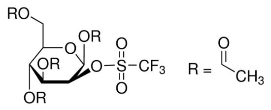 图片 β-D-甘露吡喃糖1,3,4,6-四-O-乙酸盐 2-O-三氟甲磺酸酯，β-D-Mannopyranose 1,3,4,6-tetra-O-acetate 2-O-trifluoromethanesulfonate [TATM]；98%