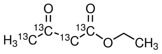 图片 乙酰乙酸乙酯-1,2,3,4-13C4，Ethyl acetoacetate-1,2,3,4-13C4；99 atom % 13C, 99% (CP)