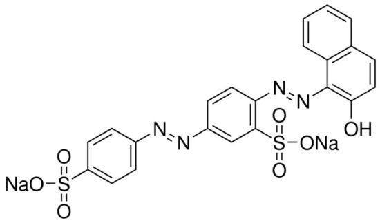 图片 比布列西猩红，Ponceau BS；Dye content ~60 %