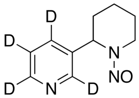 图片 (R,S)-N-亚硝基新烟草碱-d4，(R,S)-N-Nitroso Anabasine-d4
