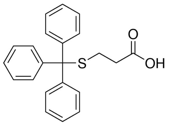图片 3-(三苯甲硫基)丙酸，3-(Tritylthio)propionic acid；≥97%