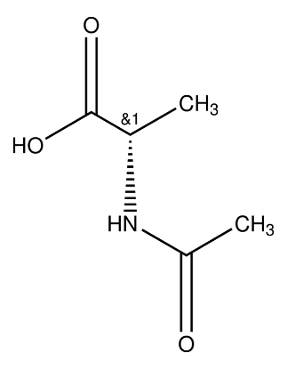 图片 N-乙酰基-L-丙氨酸，N-Acetyl-L-alanine；~99%