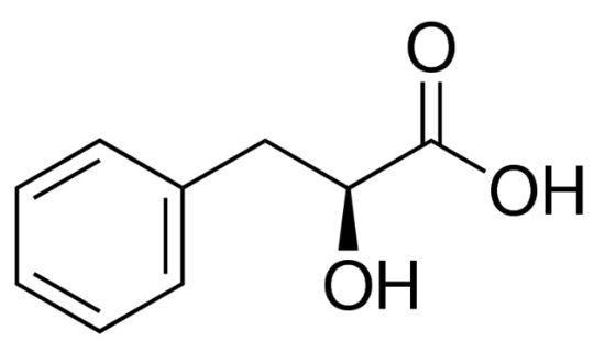图片 L-(-)-3-苯基乳酸，L-(−)-3-Phenyllactic acid；98%