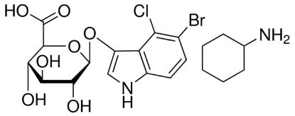 图片 5-溴-4-氯-3-吲哚基 β-D-葡糖醛酸环己铵盐，X-GlcA；reagent for selection of recombinant bacterial clones, ≥98% (TLC)