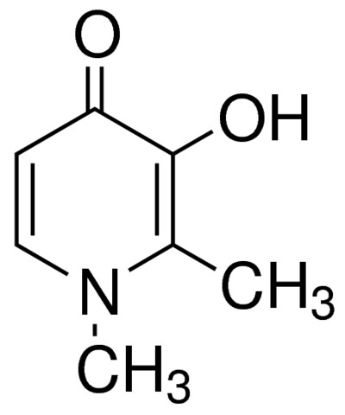 图片 1,2-二甲基-3-羟基-4-吡啶酮 [去铁酮]，3-Hydroxy-1,2-dimethyl-4(1H)-pyridone [Hdpp]；98%