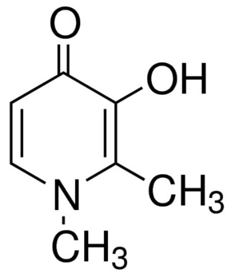 图片 1,2-二甲基-3-羟基-4-吡啶酮 [去铁酮]，3-Hydroxy-1,2-dimethyl-4(1H)-pyridone [Hdpp]；98%