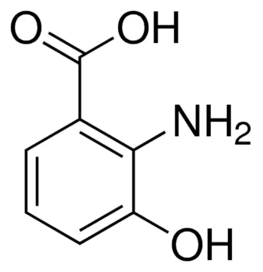 图片 3-羟基邻氨基苯甲酸，3-Hydroxyanthranilic acid；≥98%