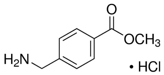 图片 4-氨甲基苯甲酸甲酯盐酸盐，Methyl 4-(aminomethyl)benzoate hydrochloride；97%