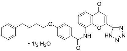 图片 普伦司特半水合物，Pranlukast hemihydrate；≥98% (HPLC), white, solid