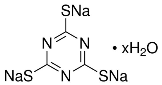 图片 三聚硫氰酸三钠盐水合物，Trithiocyanuric acid trisodium salt hydrate；98%