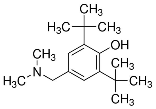 图片 2,6-二-叔丁基-4-(二甲氨基甲基)苯酚，2,6-Di-tert-butyl-4-(dimethylaminomethyl)phenol；96%