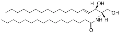图片 N-棕榈酰-D-鞘氨醇 [C16神经酰胺]，N-Palmitoyl-D-sphingosine [d18:1/16:0]