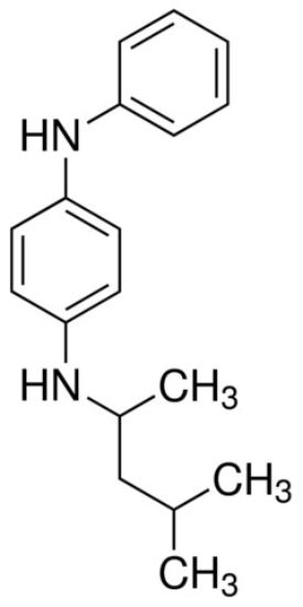图片 N-(1,3-二甲基丁基)-N'-苯基-1,4-苯二胺，N-(1,3-Dimethylbutyl)-N'-phenyl-1,4-phenylenediamine；≥99.0%(GC)