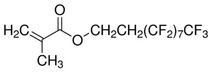 图片 2-(全氟辛基)乙基甲基丙烯酸酯，3,3,4,4,5,5,6,6,7,7,8,8,9,9,10,10, 10-Heptadecafluorodecyl methacrylate [HDFDMA]；contains MEHQ as inhibitor, 97%