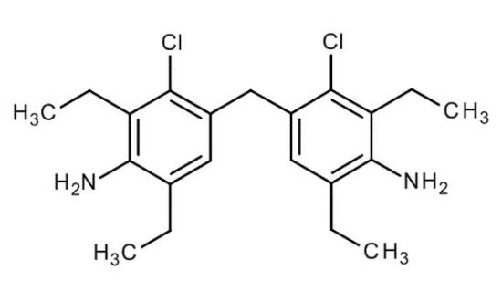图片 4,4'-亚甲基双(3-氯-2,6-二乙基苯胺)，4,4'-Methylenebis(3-chloro-2,6-diethylaniline)；≥99.0%