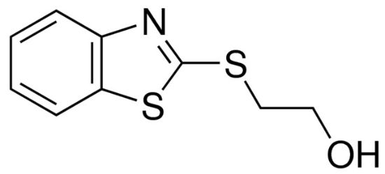 图片 2-(2-苯并噻唑基硫代)乙醇，2-(2-Benzothiazolylthio)ethanol；95%