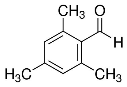 图片 2,4,6-三甲基苯甲醛 [米醛]，2,4,6-Trimethylbenzaldehyde [Mesitaldehyde]；contains ~0.1% Hydroquinone as stabilizer, 98%